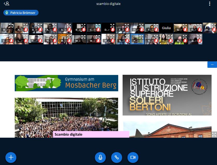 Incontro virtuale tra il Soleri Bertoni e il Gymnasium di Wiesbaden (Germania)