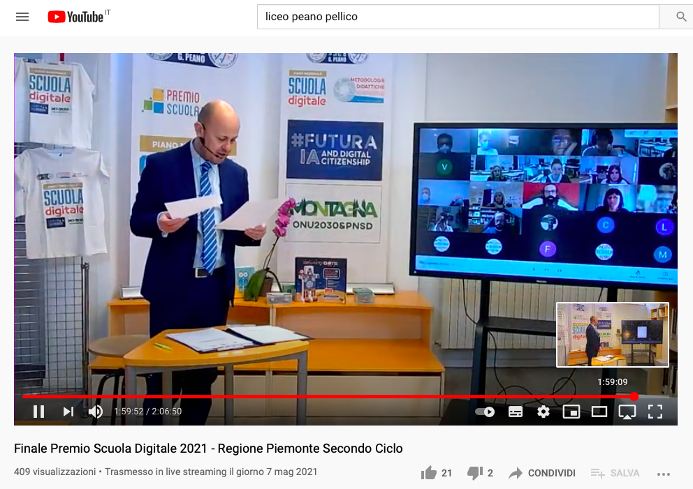 La 4DB del Liceo Soleri Bertoni vince la finale regionale del PNSD 2021