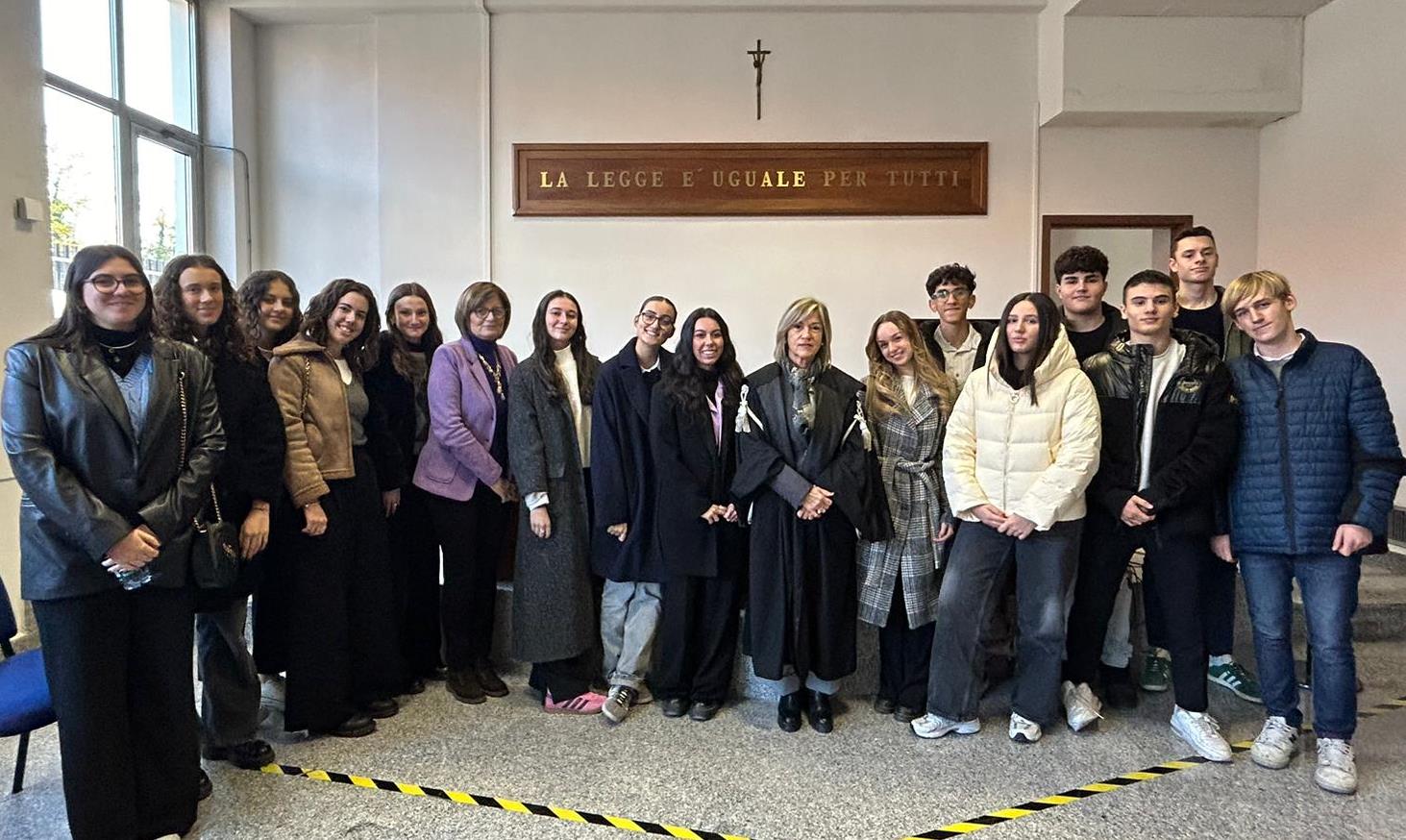 Educazione alla legalità. La classe 5E del Liceo “Soleri-Bertoni” assiste ad un’udienza penale davanti al Giudice di Pace di Saluzzo